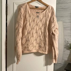 Target, Wild Favle brand sweater with detailed holes